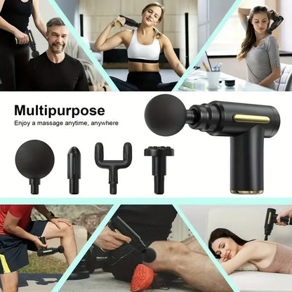 Deep Tissue Percussion Massager - 1pc Massage Gun for Body, Back, and Neck Pain Relief