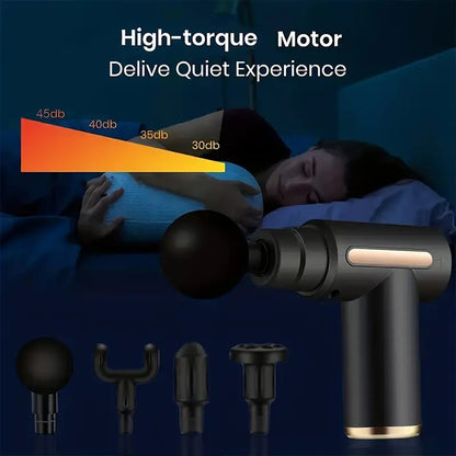 Deep Tissue Percussion Massager - 1pc Massage Gun for Body, Back, and Neck Pain Relief